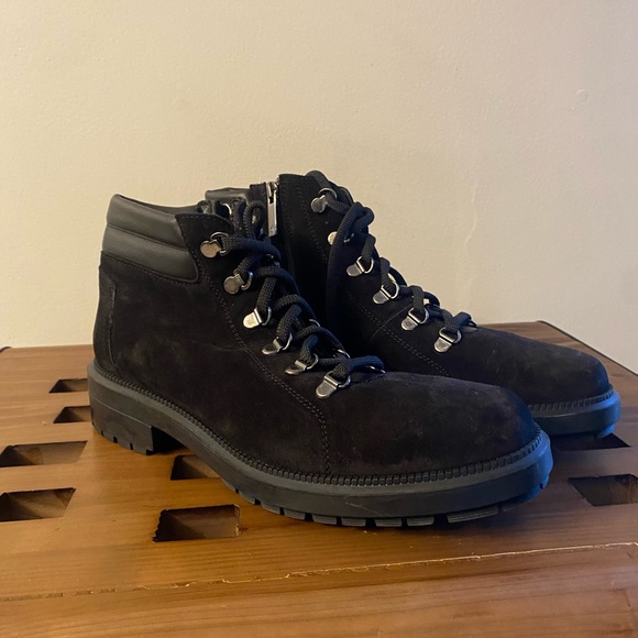 LEATHER LACE UP BOOTS brand new size 9 1/2 - Picture 5 of 6